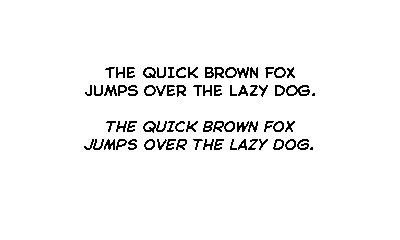 Font sample